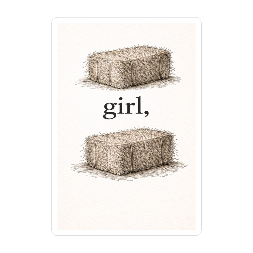 Girl, Funny Visual Pun Art Subtle Humor Illustration