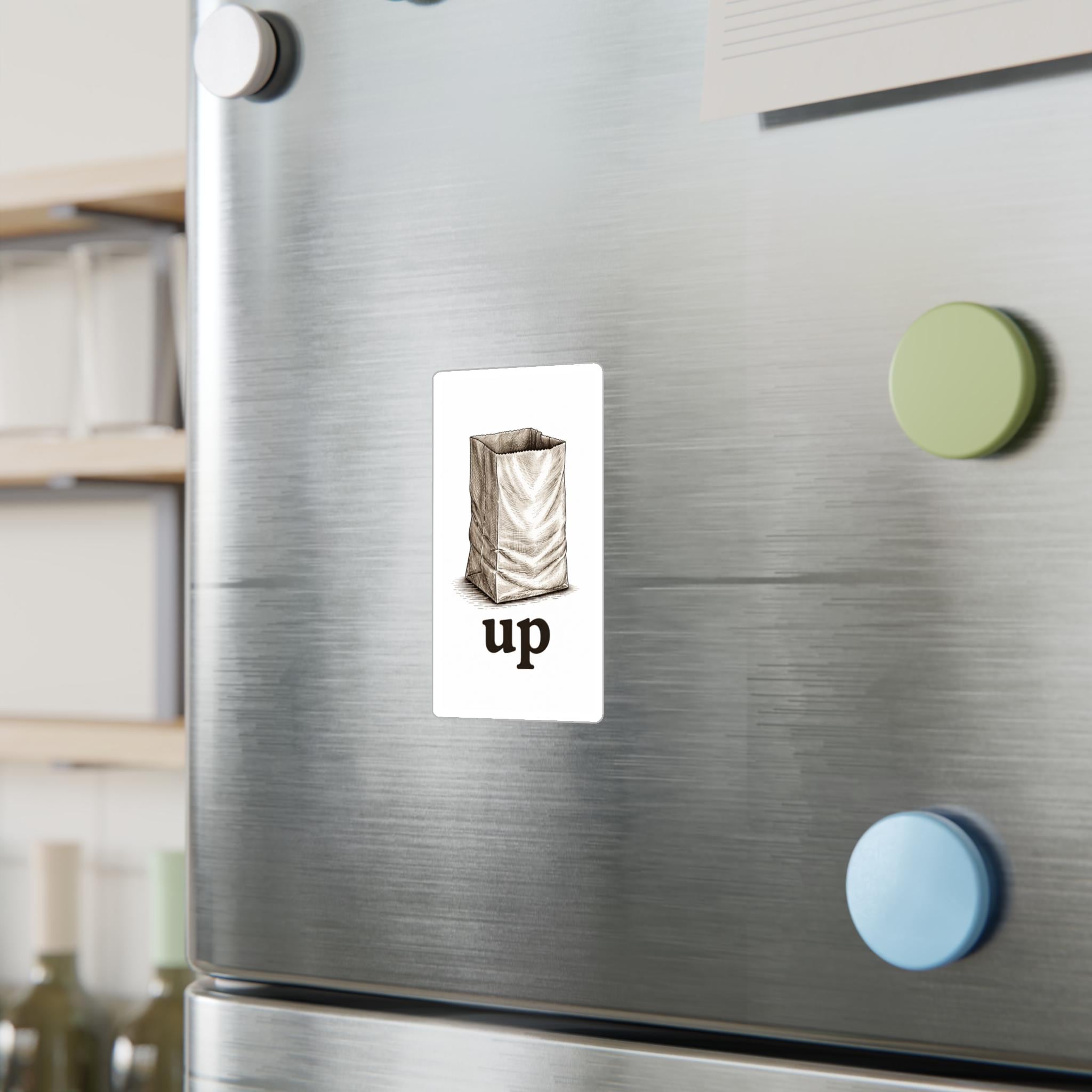 Sack Up Funny Sticker Visual Pun Humor Art