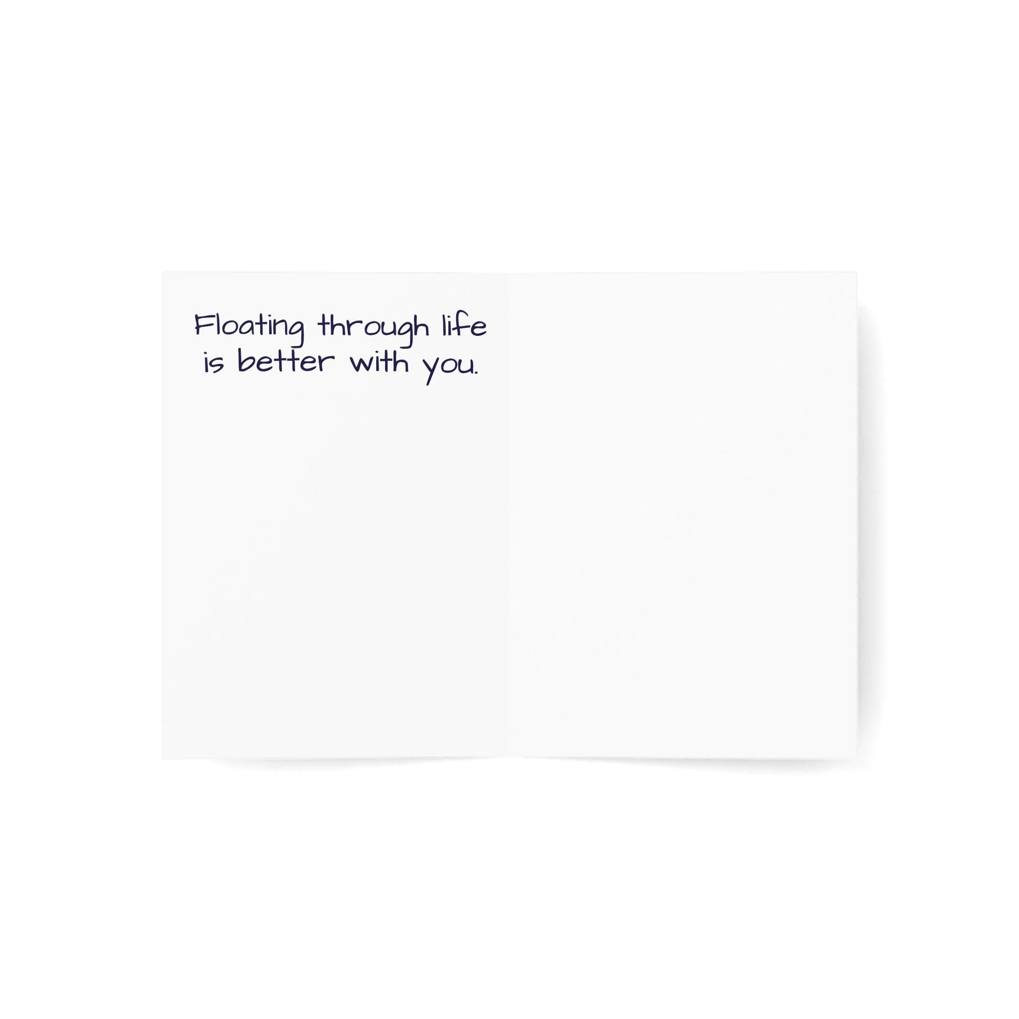 Pastel Jellyfish Heart Greeting Cards