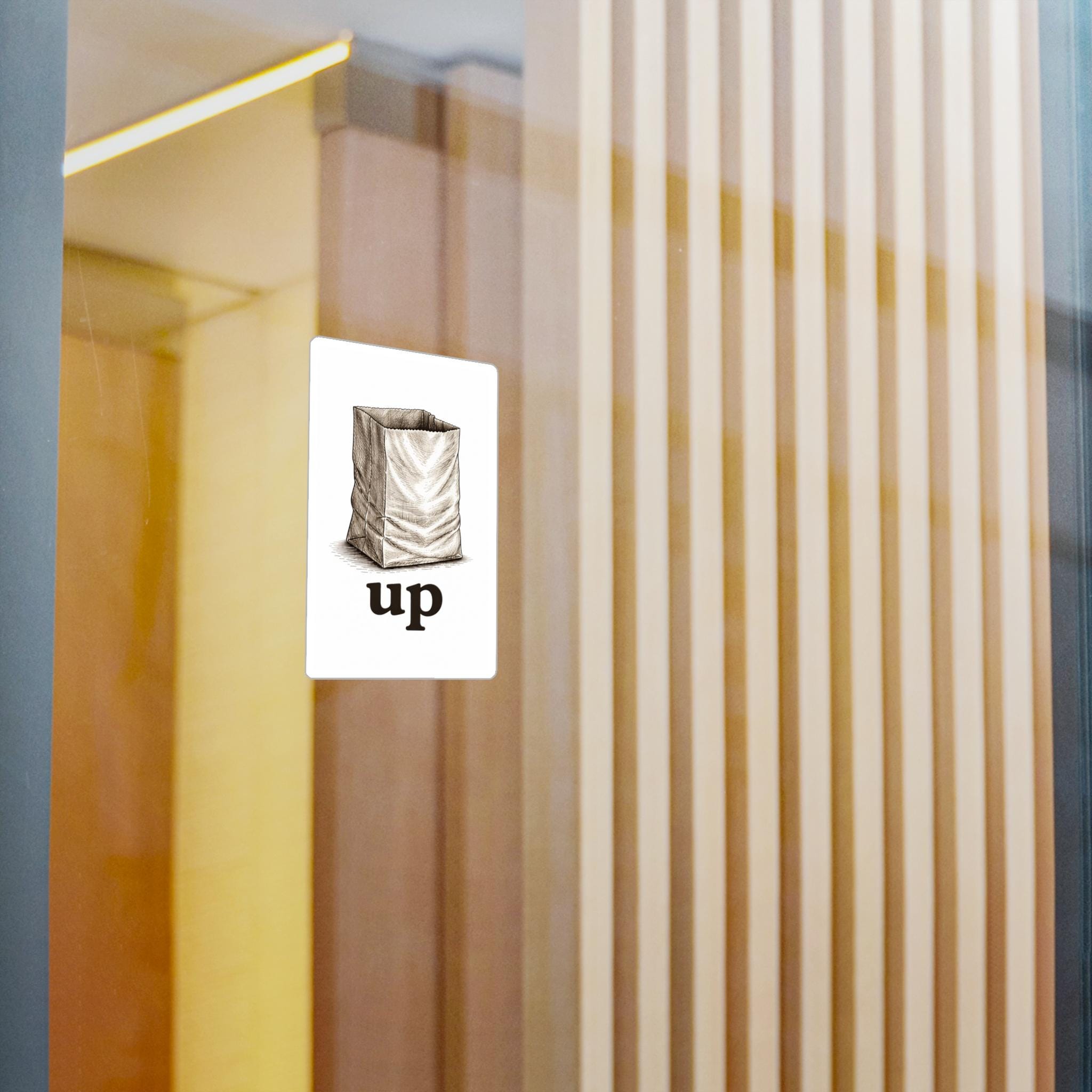 Sack Up Funny Sticker Visual Pun Humor Art