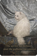 The Service Has Declined Since the Guillotine Was Removed Pet Food Mat